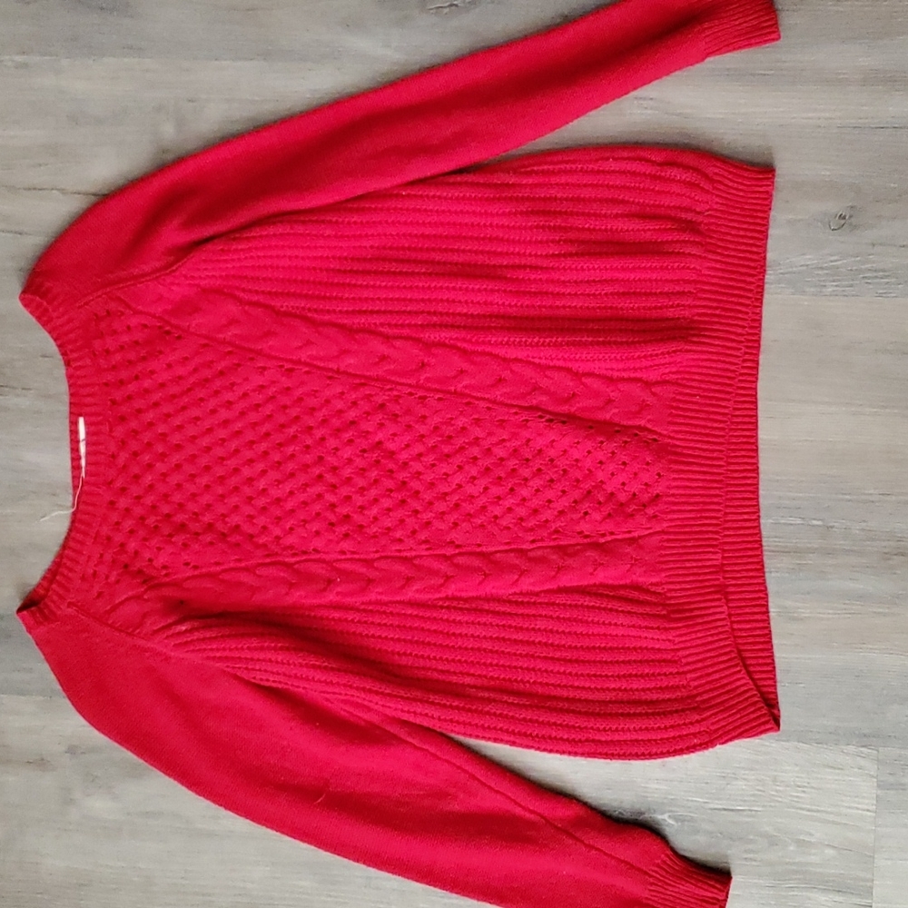 A red kinda see through shirt